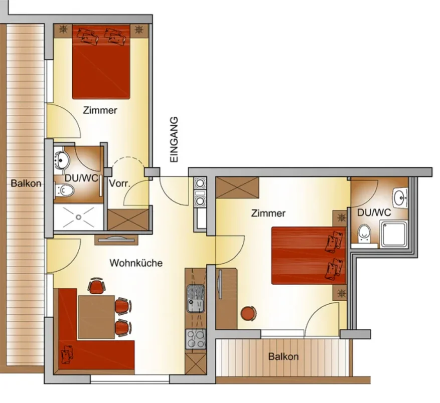 Ausstattung der Unterkunft