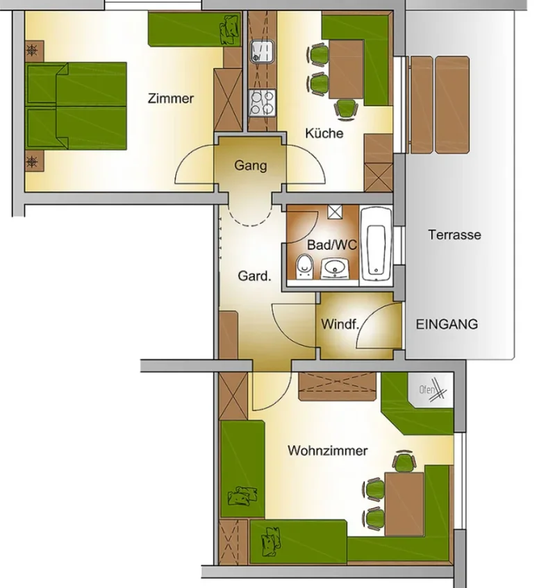 Ausstattung der Unterkunft